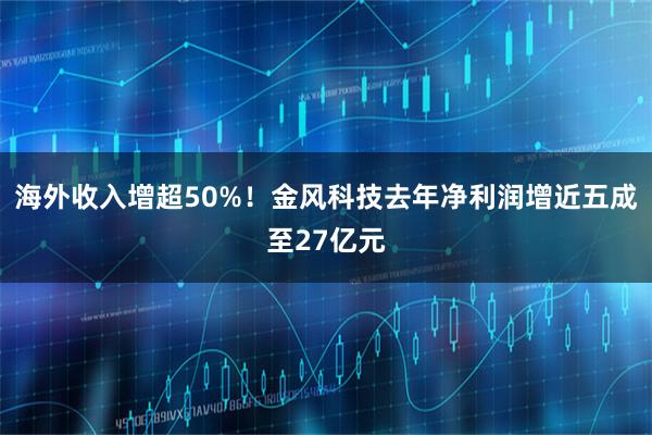 海外收入增超50%！金风科技去年净利润增近五成至27亿元